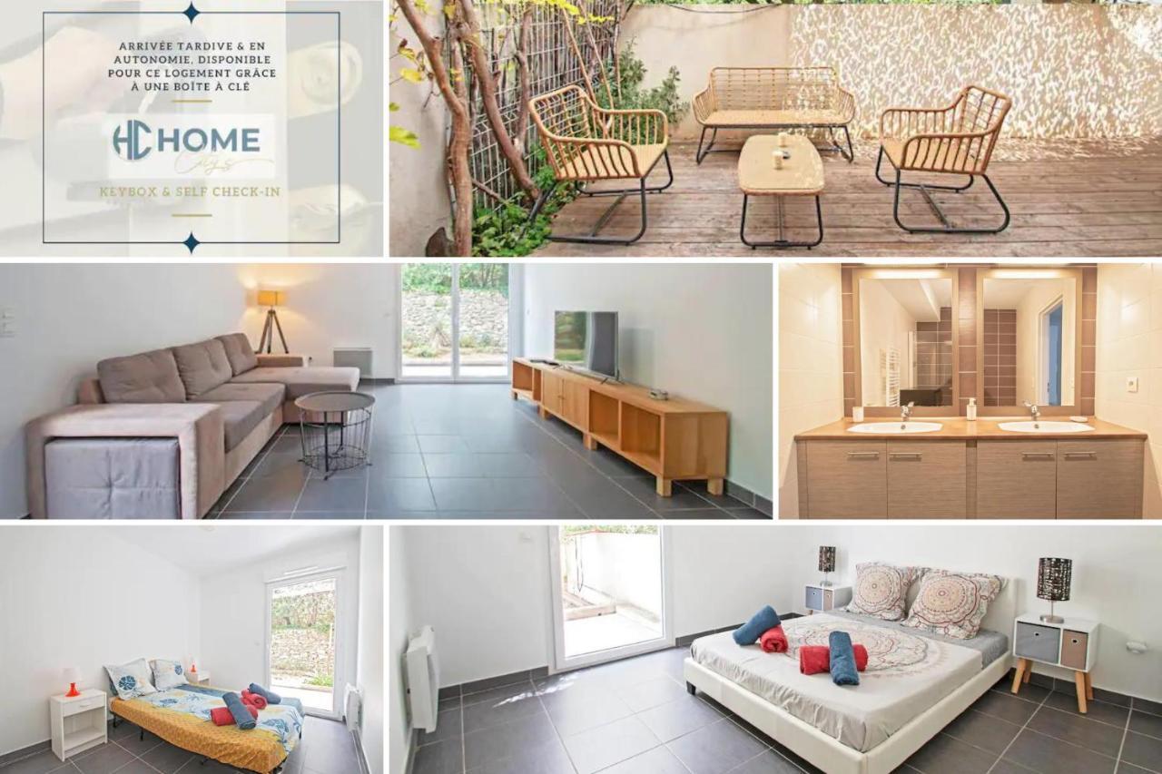 Le P'Tit Rimbaud, 6 Pers, Parking Prive, Jardin,Wifi Apartman Montpellier Kültér fotó